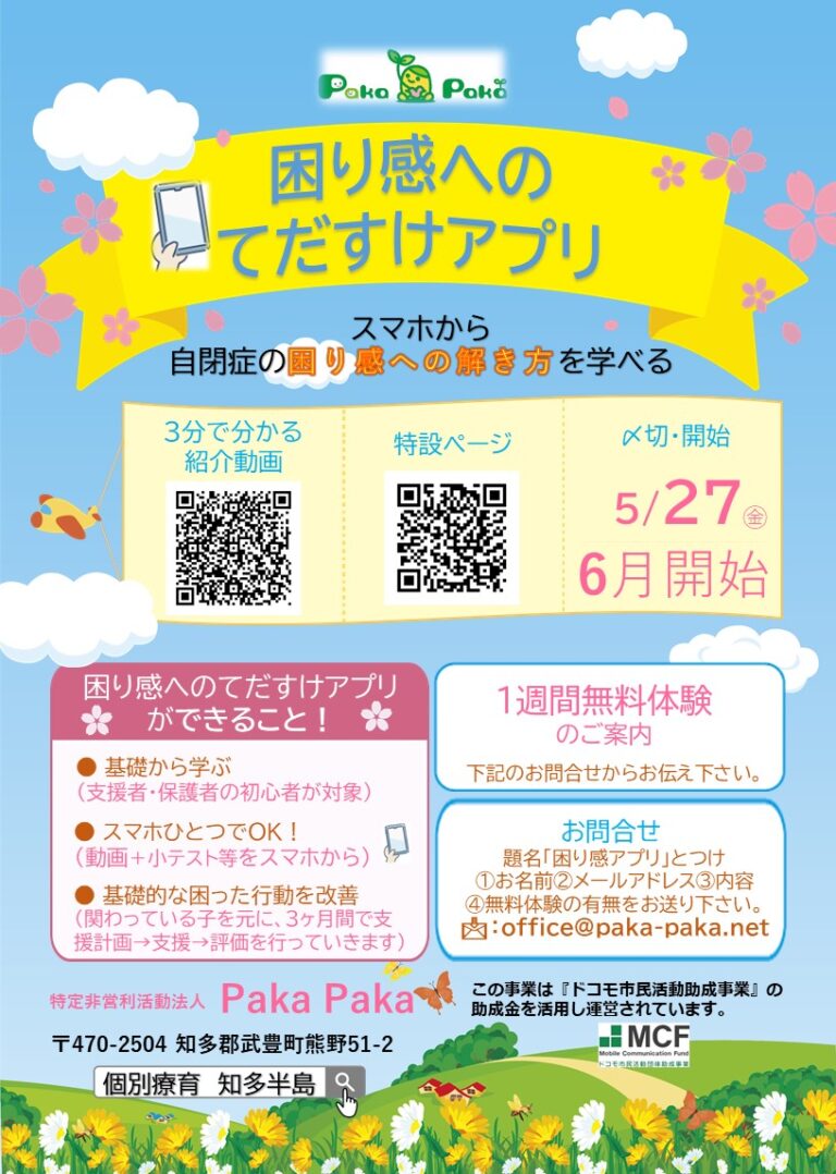 困り感へのてだすけアプリ